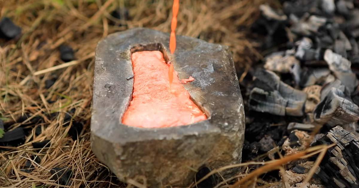 The Copper Axe Craft of Ancient Scotland. Source: YouTube Screenshot / AncientCraftUK.