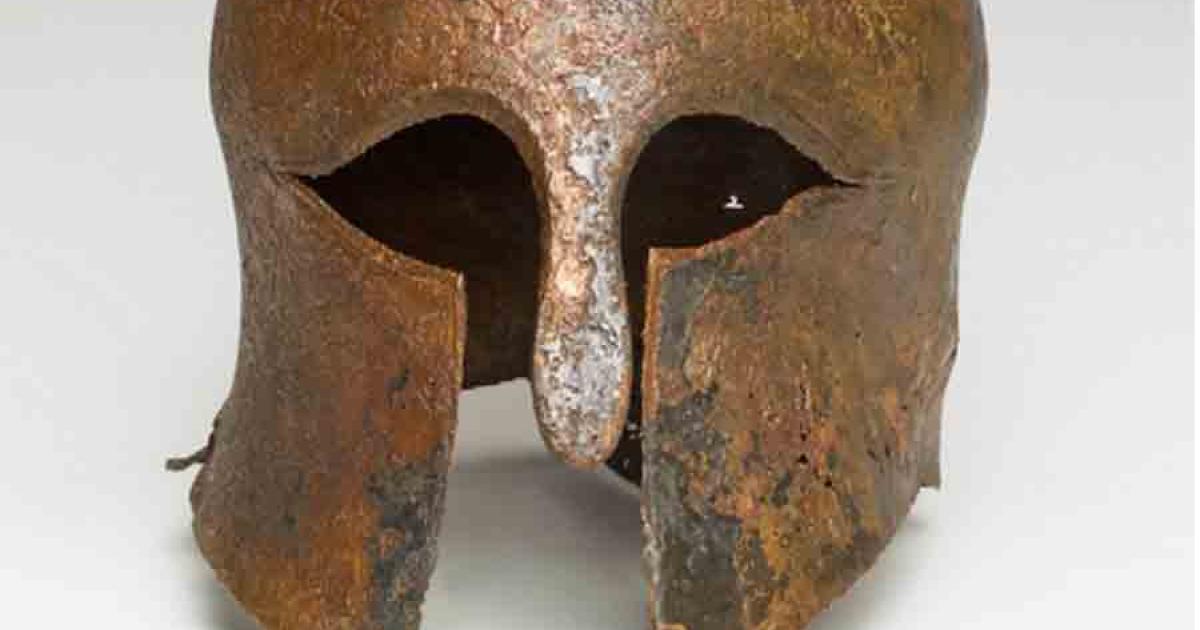 Customized Bronze Corinthian Helmet Found In Israeli Waters