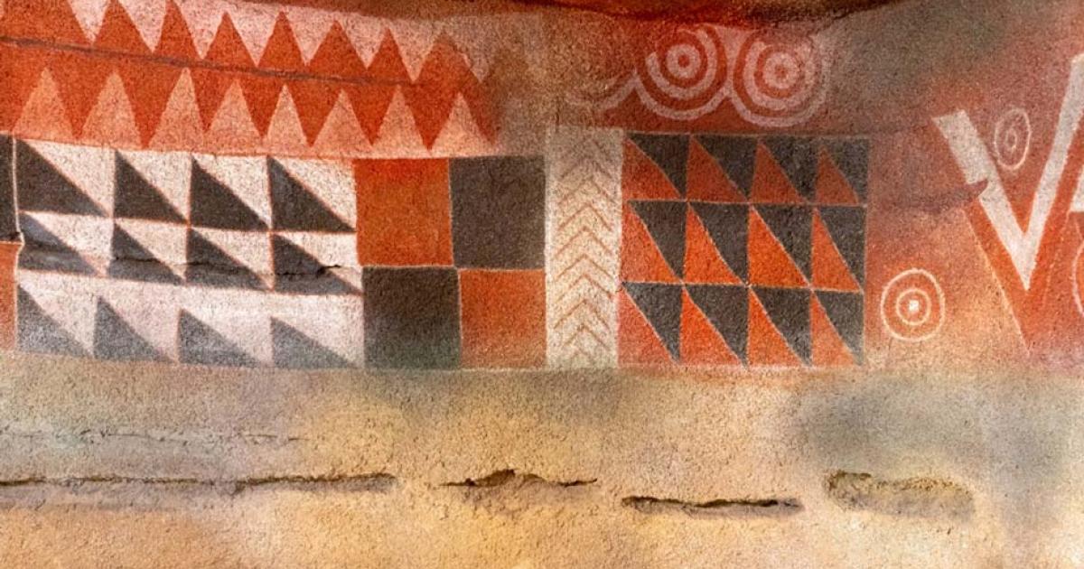 Painted cave in Galdar, Grand Canary Island.