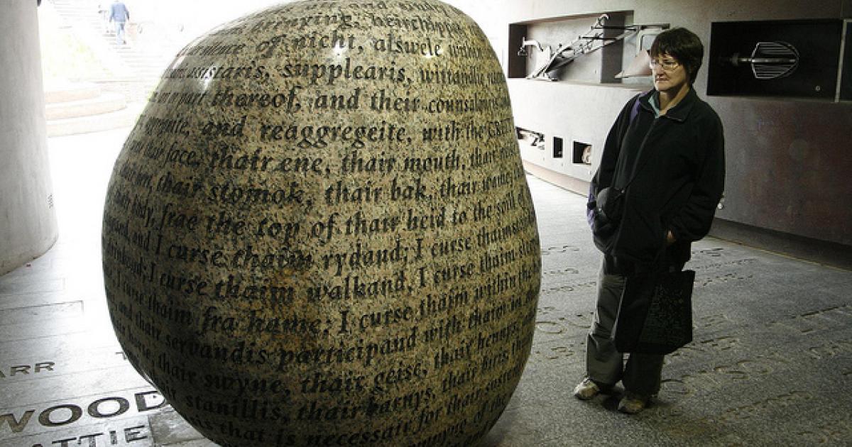 Carlisle Cursing Stone, carved in 2000 using a 16th century curse.