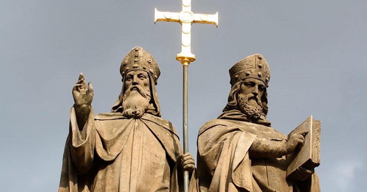 Top of Statue of Saints Cyril and Methodius