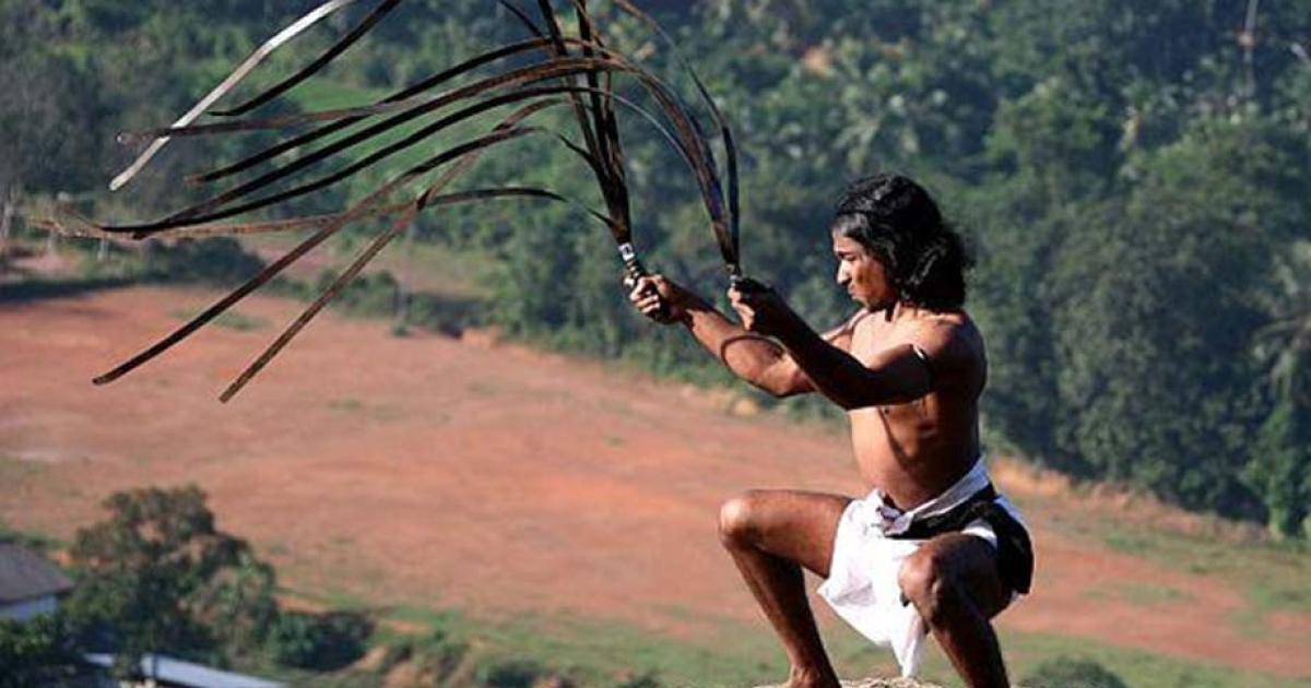 A Sri Lankan version of the urumi, with multiple blades.