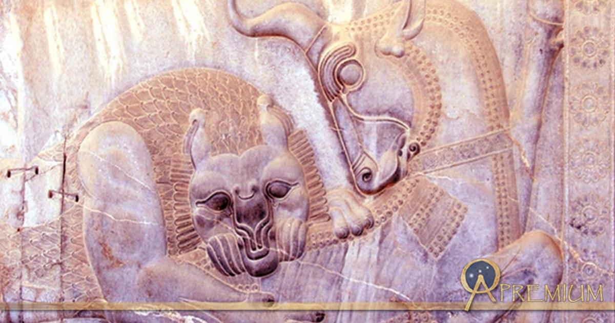 : Relief on the Apadana Staircase on the eastern wall [of the Apadana Palace] from the ruins at Persepolis, “the Persian City”, ceremonial capital of the Achaemenid Empire. Deriv 