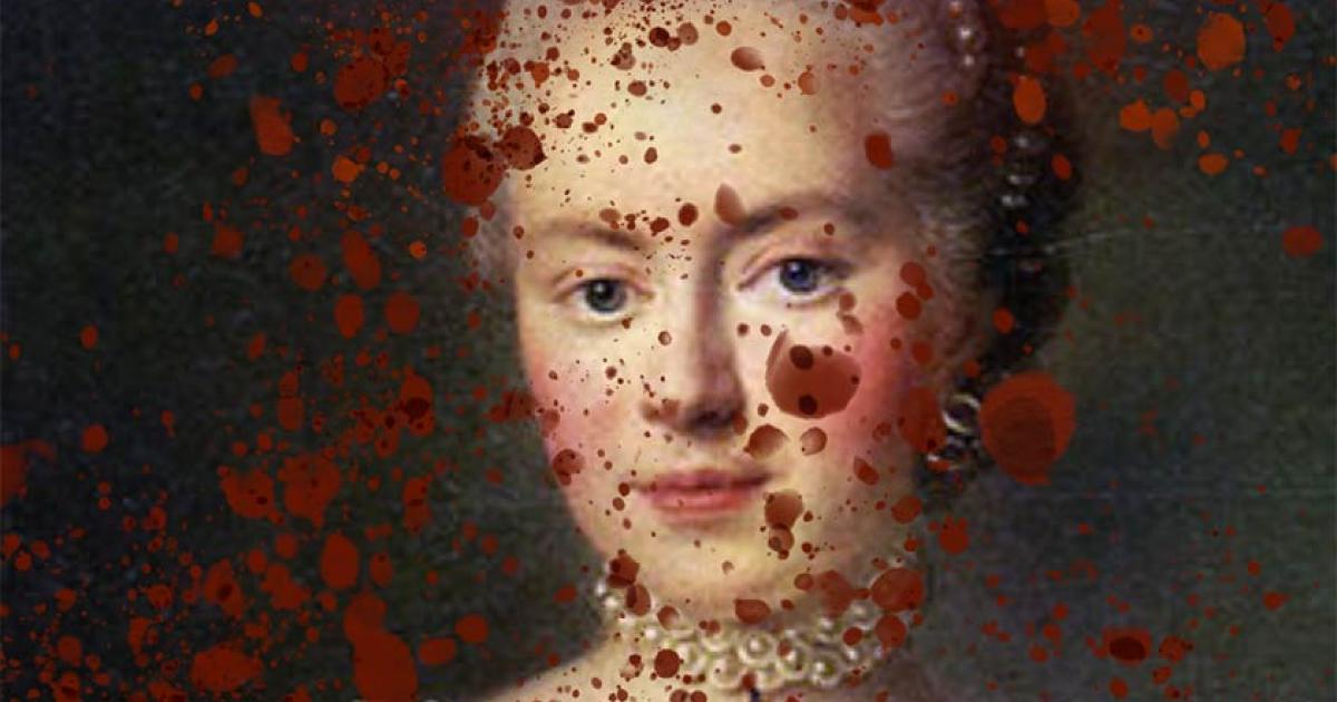 Darya Saltykova, aka Saltychikha, was an abusive and unchecked aristocrat, known for murdering 139 serfs on Yroitskoe estate near Moscow in Russia. Adapted from Portrait of Countess Darya Petrovna Saltykova by François-Hubert Drouais.  Source: Public domain