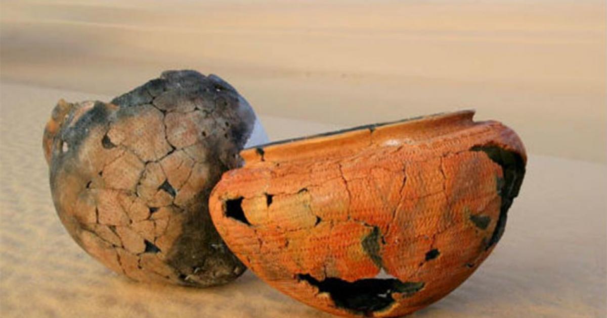 6,000-year-old prehistoric pottery from the Sahara Desert, which was subjected to the new dating technique. Source: Emmanuelle Casanova et al. / University of Bristol / Nature