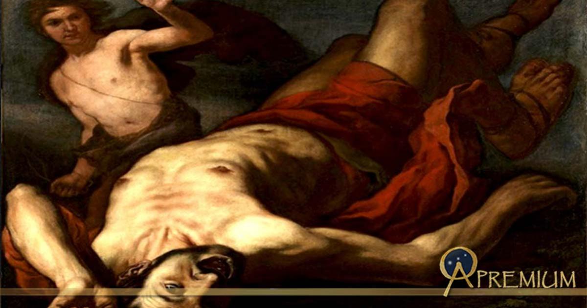 David and Goliath, by Antonio Zanchi (1631—1722) 