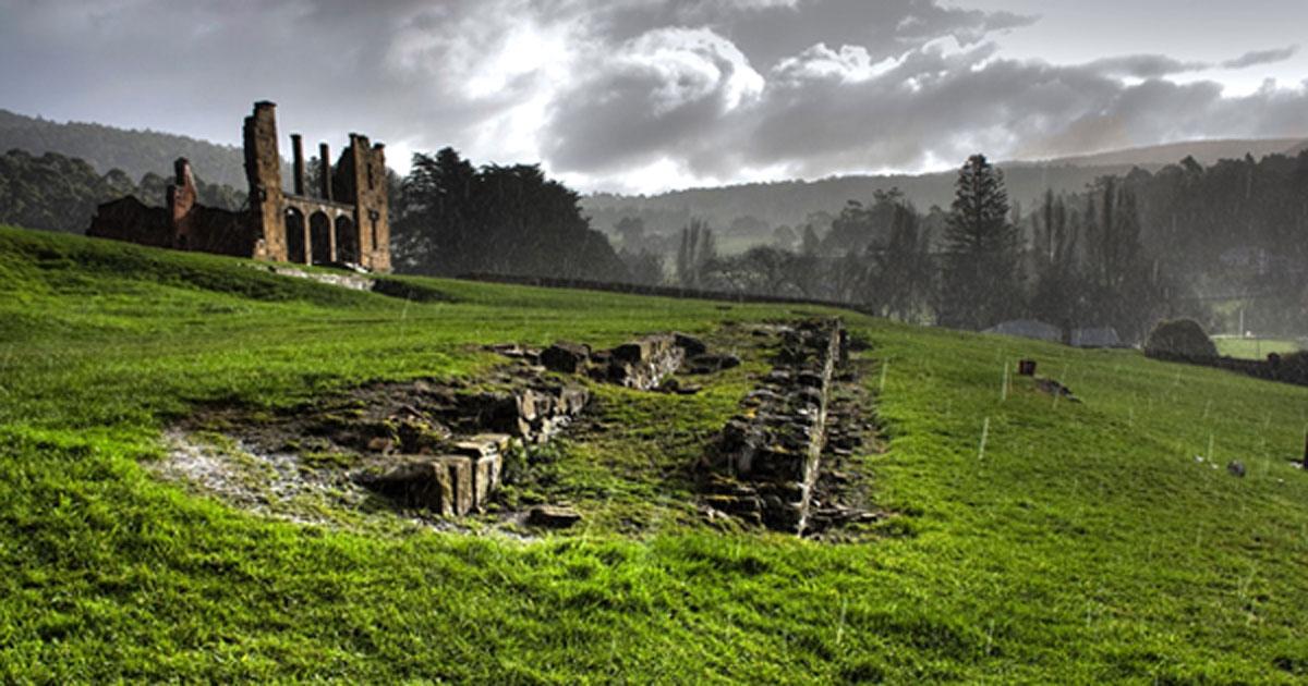 The remains of the hospital at Port Arthur, Tasmania