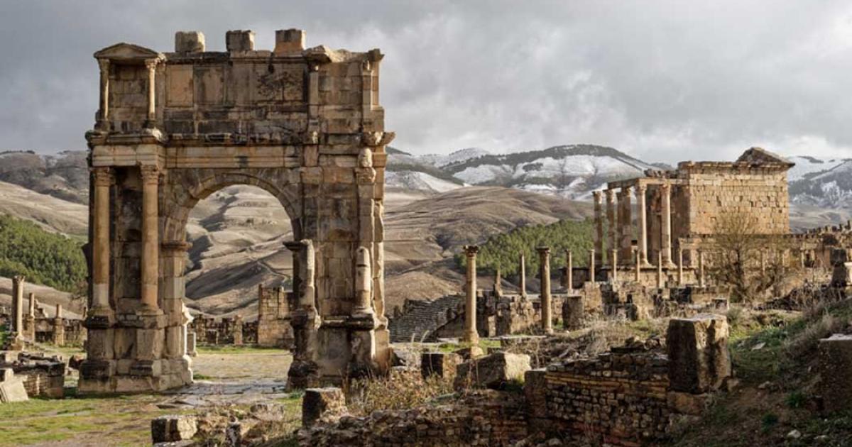 Panarama of Djemila, Algeria
