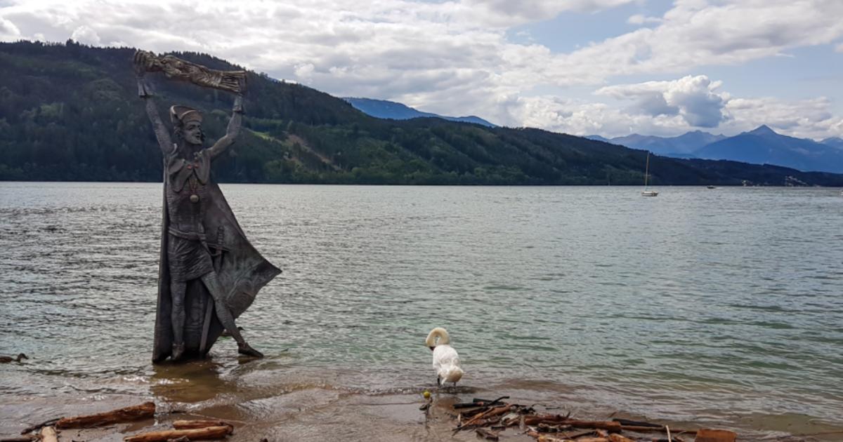 Modern statue of Domitian of Carantania