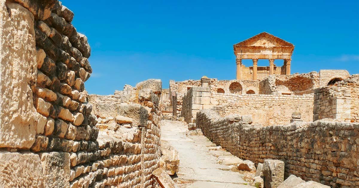Ancient city of Dougga. Unesco World Heritage Site in Tunisia. Source: Konstantin Aksenov/Adobe Stock	