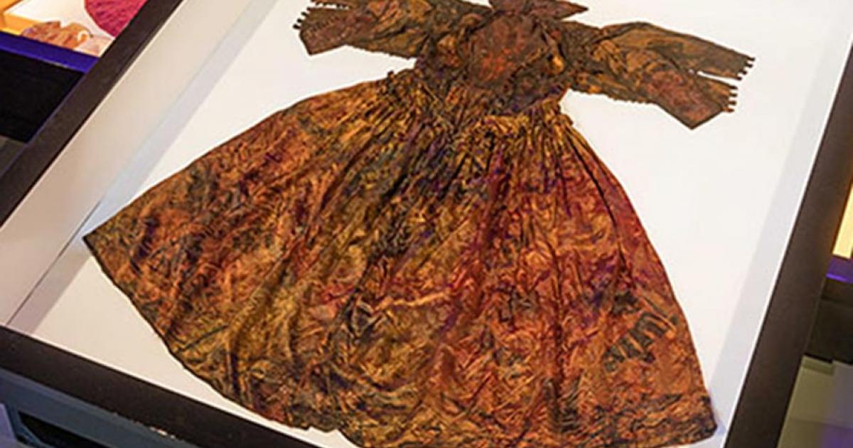 The 400-year-old dress. 