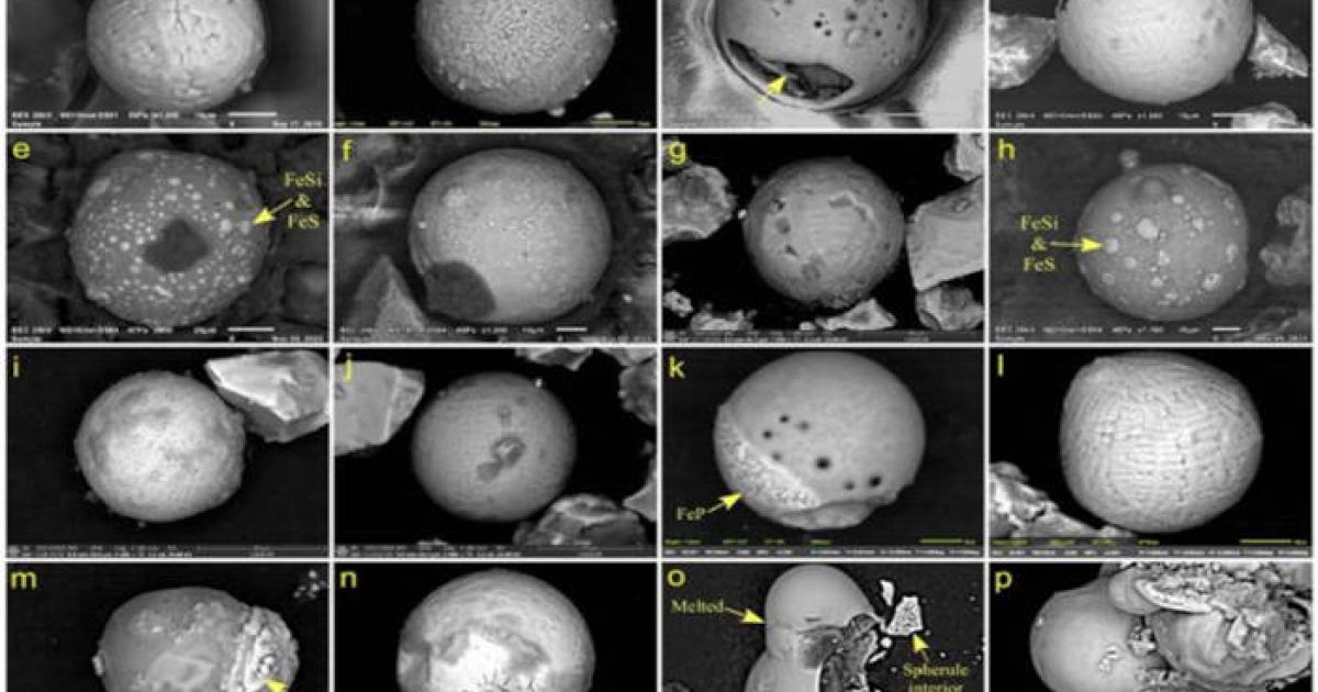 Silica and iron-rich microspherules discovered in Baffin Bay sediment cores.