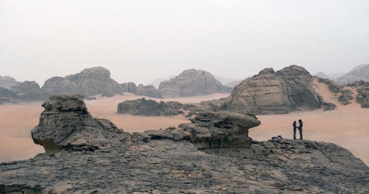 Desert landscape on planet Arrakis in the film Dune. Source: Warner Bros
