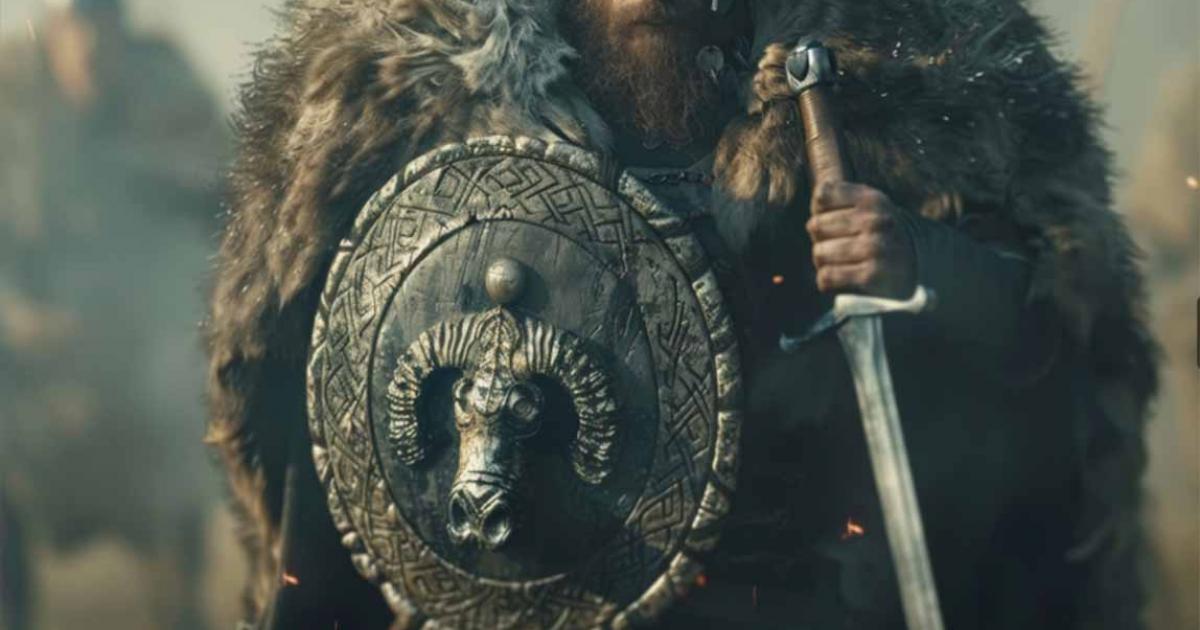 AI image of a Celtic warrior (Durotriges) with a shield emblazoned with a boar’s head and a sword at his side, standing tall and proud ready to defend his tribe. Source: Justlight/Adobe Stock