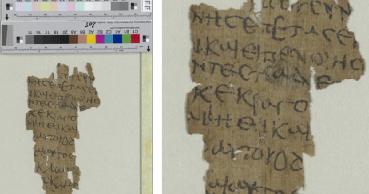 Earliest Manuscript of Gospel about Jesus