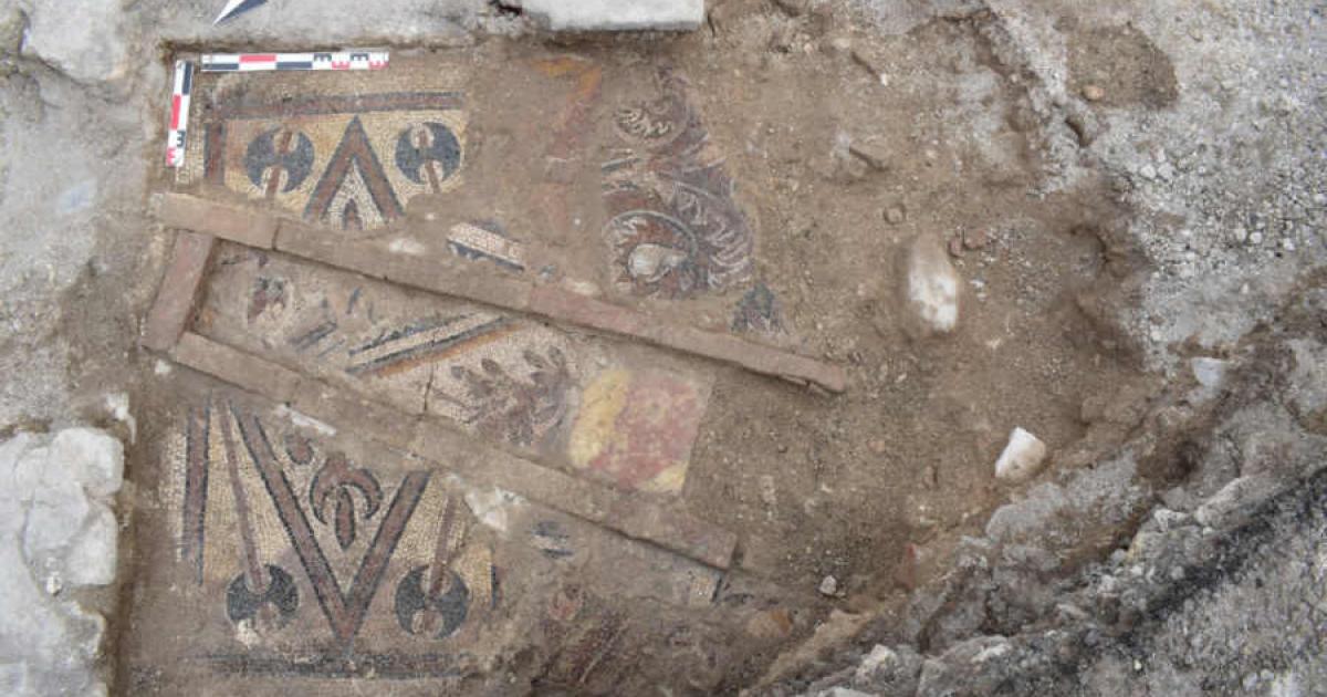 Byzantine Art, Floor Mosaic, St. Constantine and Helena Monastery, Ordu Archaeology, Early Byzantine Period