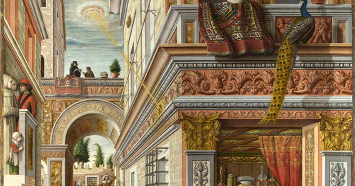 The Annunciation, with Saint Emidius by Carlo Crivelli