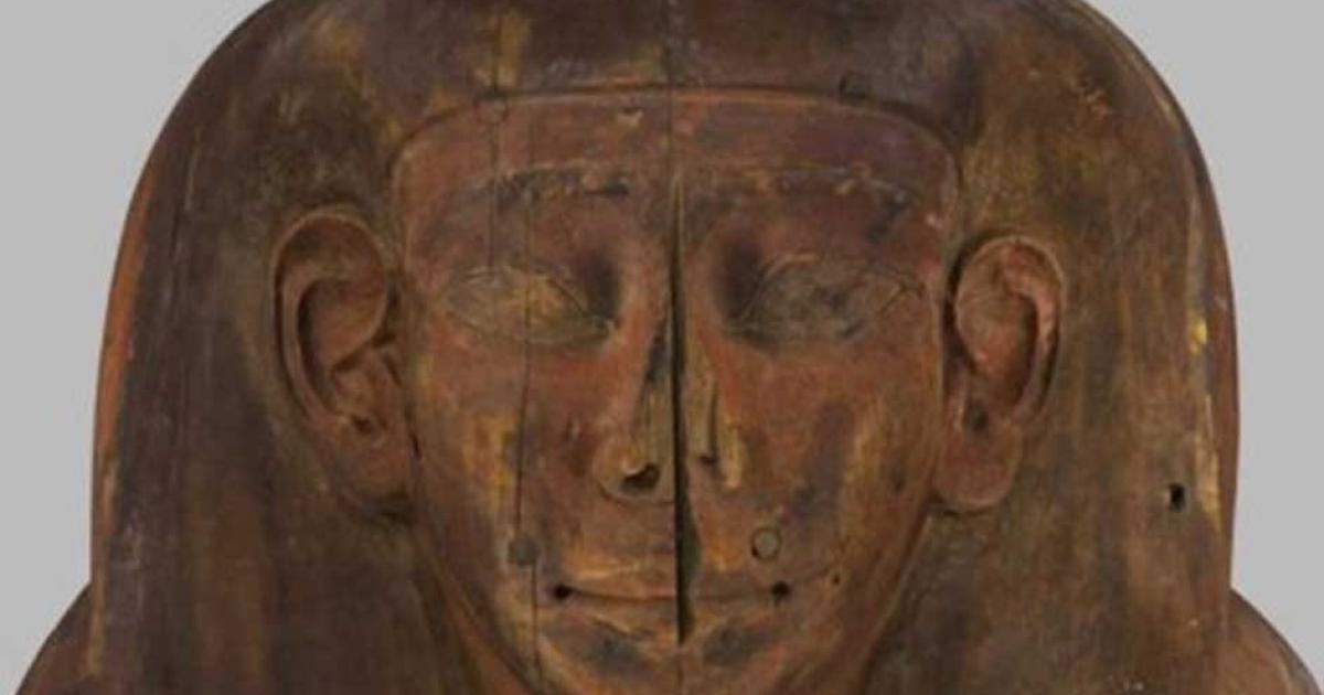 This ancient Egyptian coffin was not empty.
