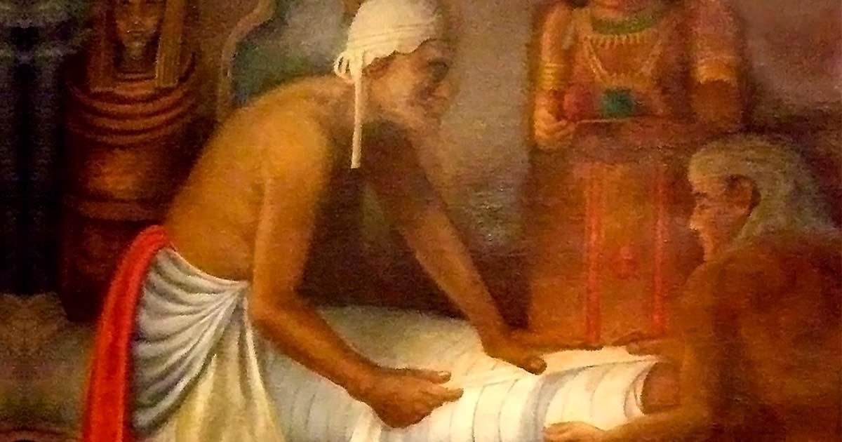 Mural of an Embalmer in Ancient Egypt. Source: Mary Harrsch / Flickr.