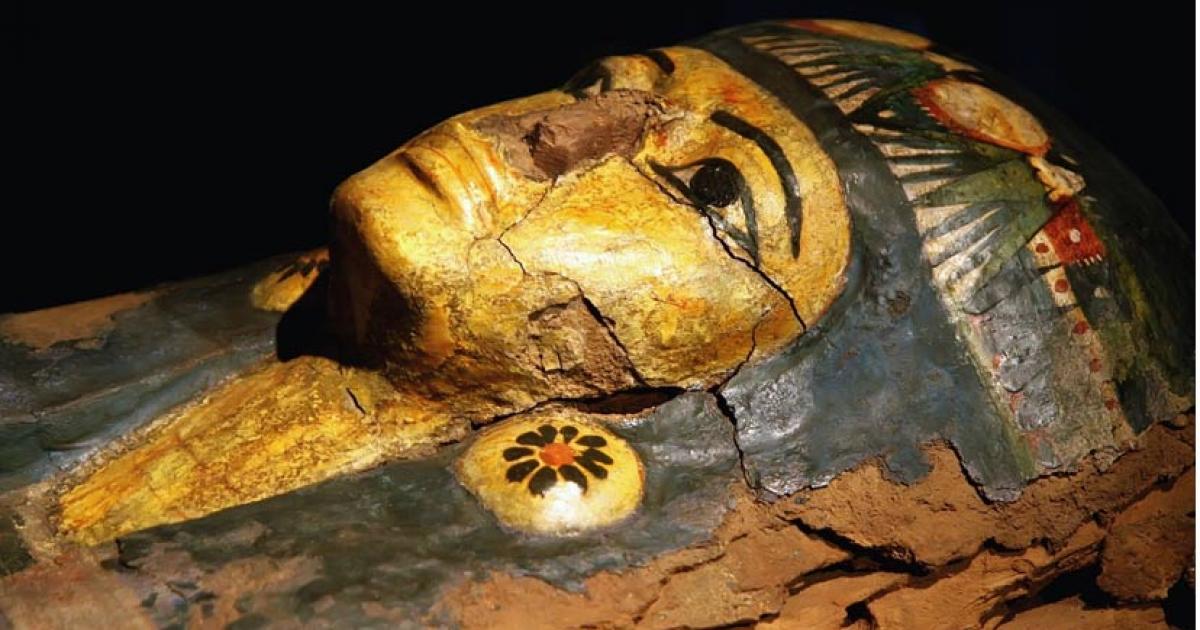 Egyptian mummy mask