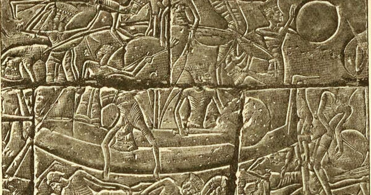 Egyptian relief of the invading Sea Peoples