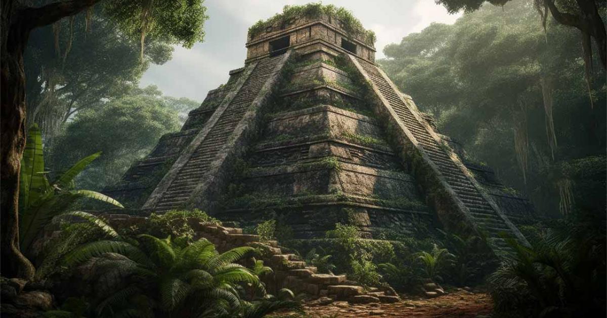 El Castillo Mayan pyramid. Source: Vectorup / Adobe Stock.