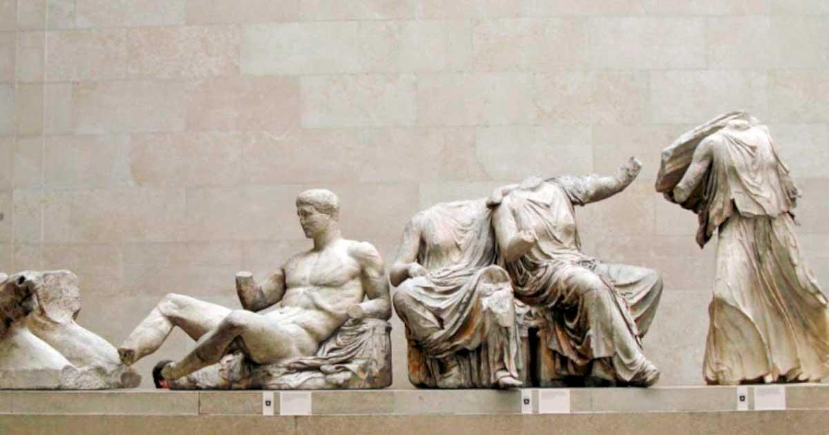 Photo of the Parthenon Marbles, East Pediment. The Elgin Marbles have been controversial ever since they were taken from Greece. Source: Justin Norris / CC BY 2.0