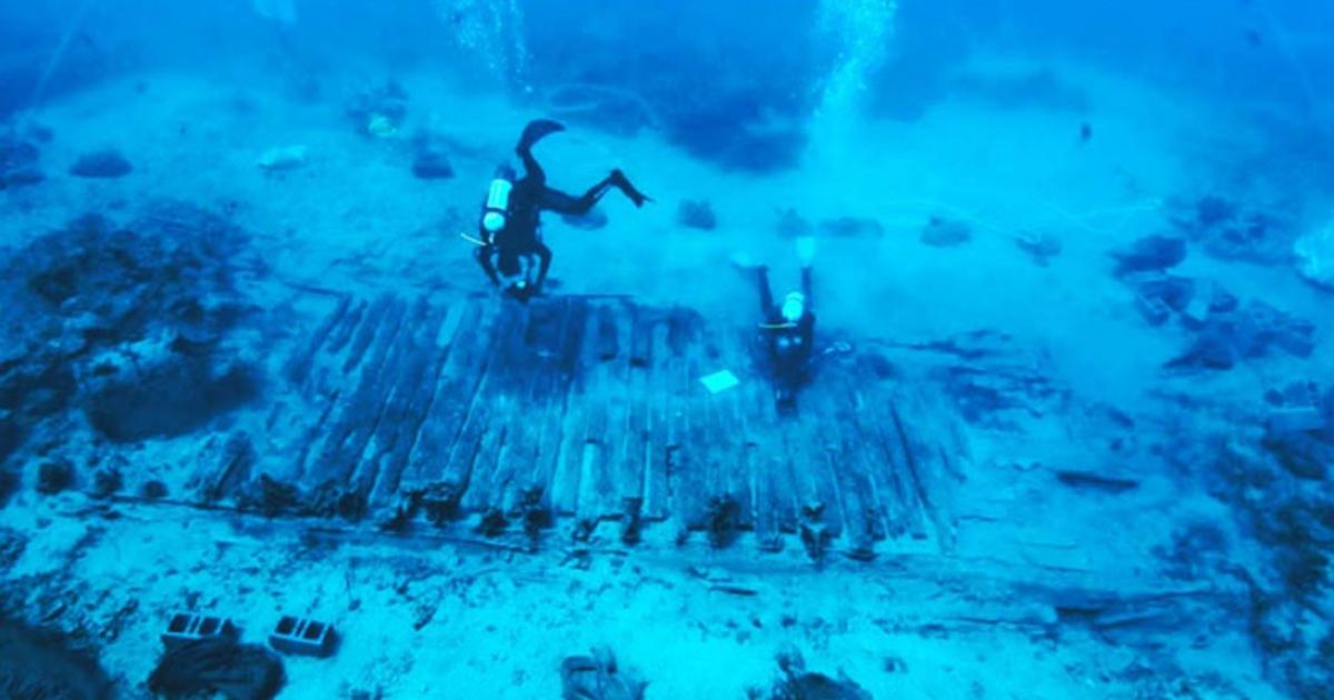 Marine research and excavation in the wreck area of the Mentor in 2011 and 2012. 