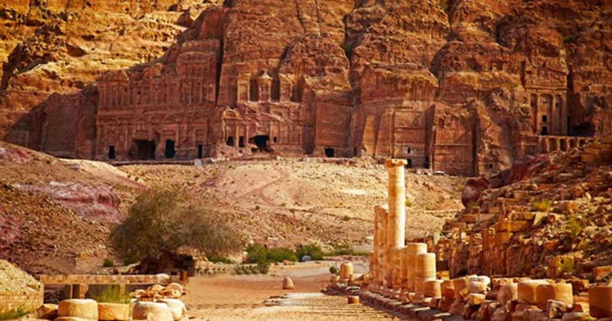 The magnificent ancient city of Petra, Jordan.