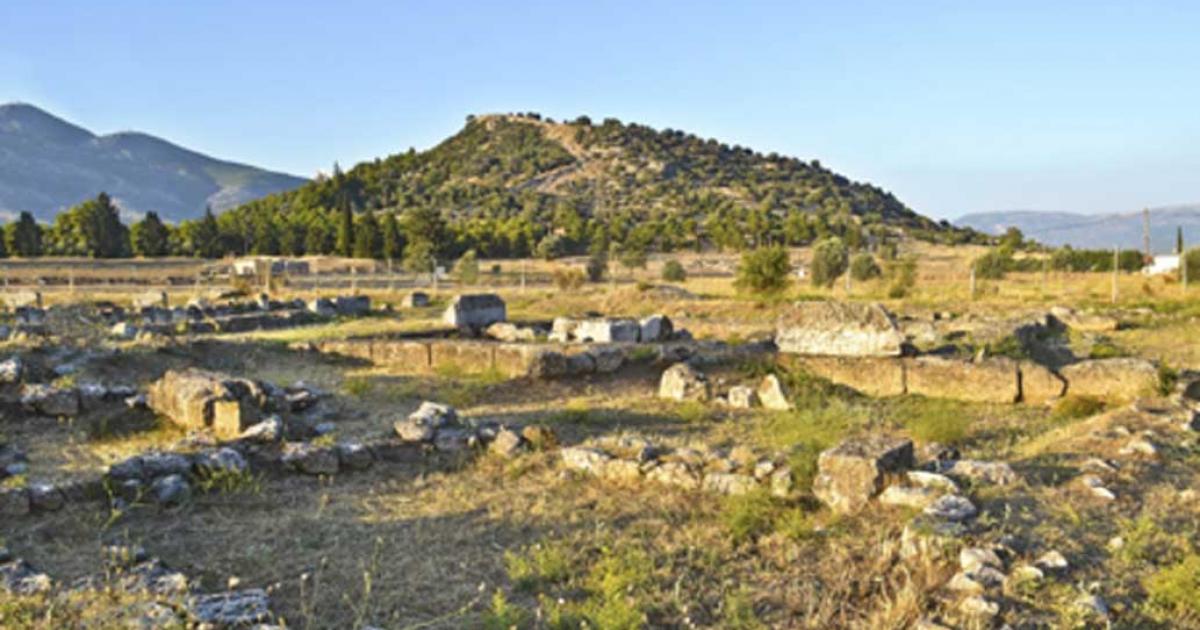Landscape of the ancient city of Eretria, Euboea, Greece. Source: photo_stella / Adobe Stock