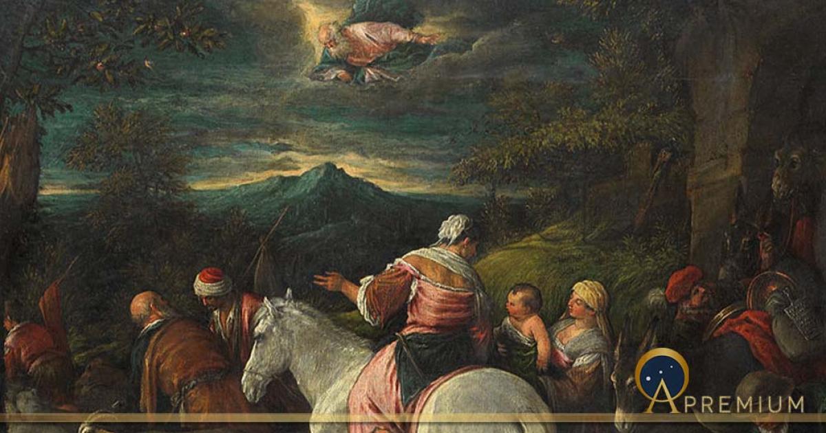 Abraham leaves Haran for Egypt by Francesco Bassano the Younger (1560 – 1592) 	 Rijksmuseum (Public Domain)
