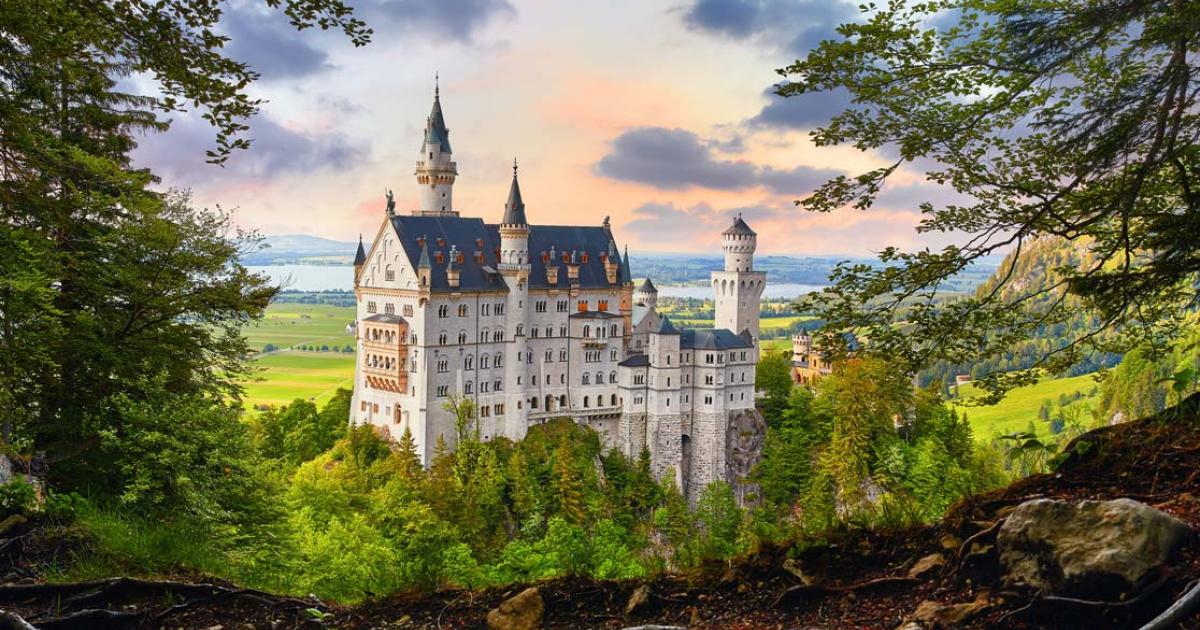 The famous German Neuschwanstein Castle looks straight out of a fairytale