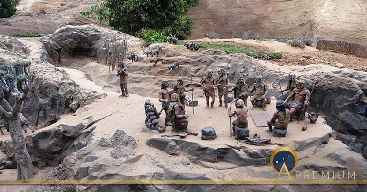 Reconstruction of a Guanche settlement of Tenerife (Wouter Hagens/ CC BY-SA 3.0)