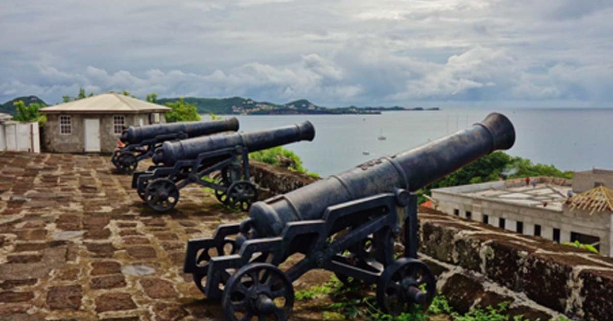 Fort George with artillery cannons overlooking St. George’s   Source: Eqroy / Adobe Stock