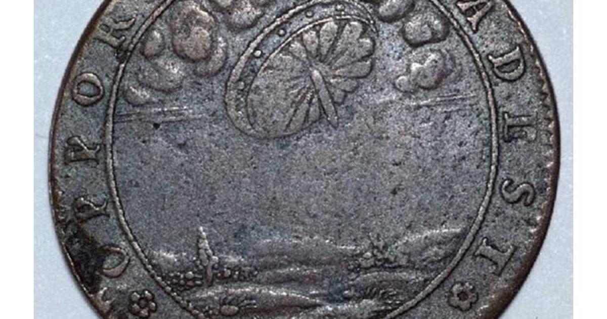 A French jeton minted between 1856 to 1680, which some say provides evidence for UFO sightings at that time.