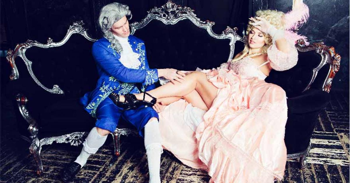 Renaissance styled French queen cavorting with French gentleman.  Source: LanaK/Adobe Stock