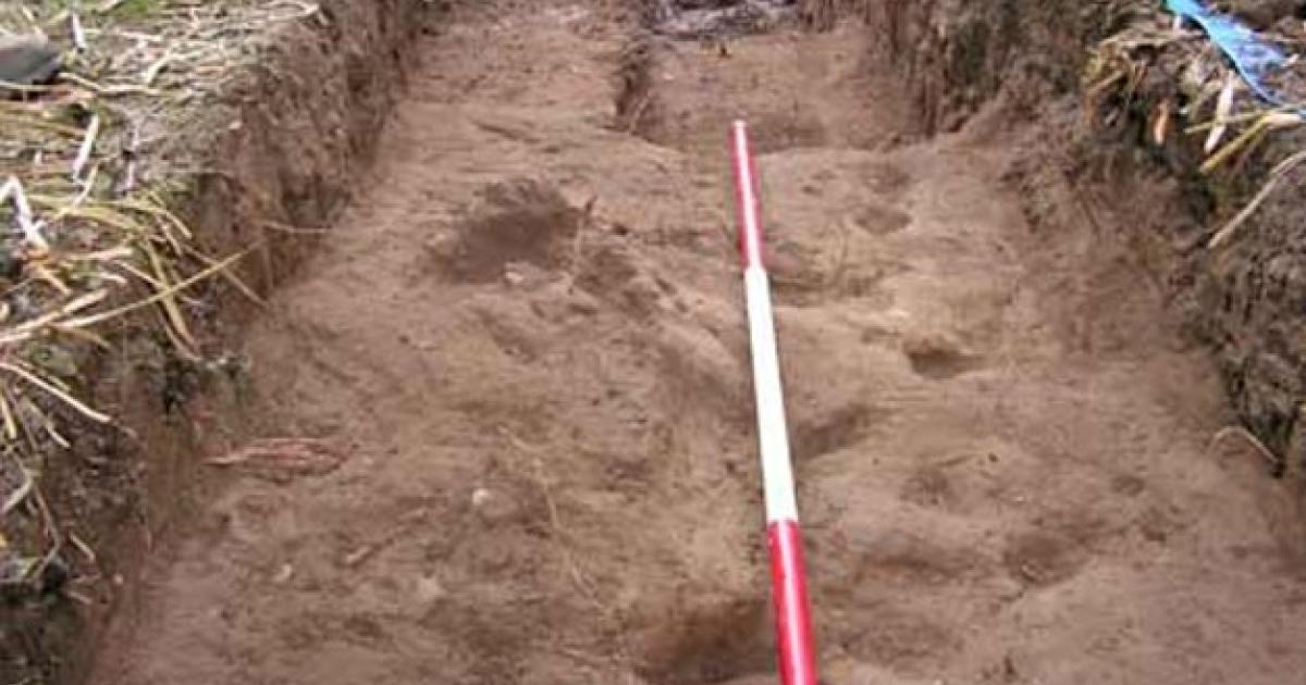 The recently discovered ancient route associated with the Battle of Fulford. (Chas Jones)