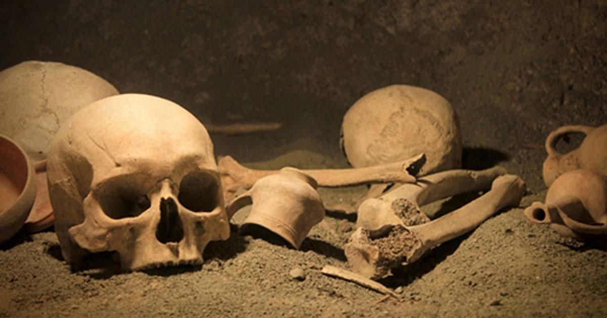 Ancient human remains. 