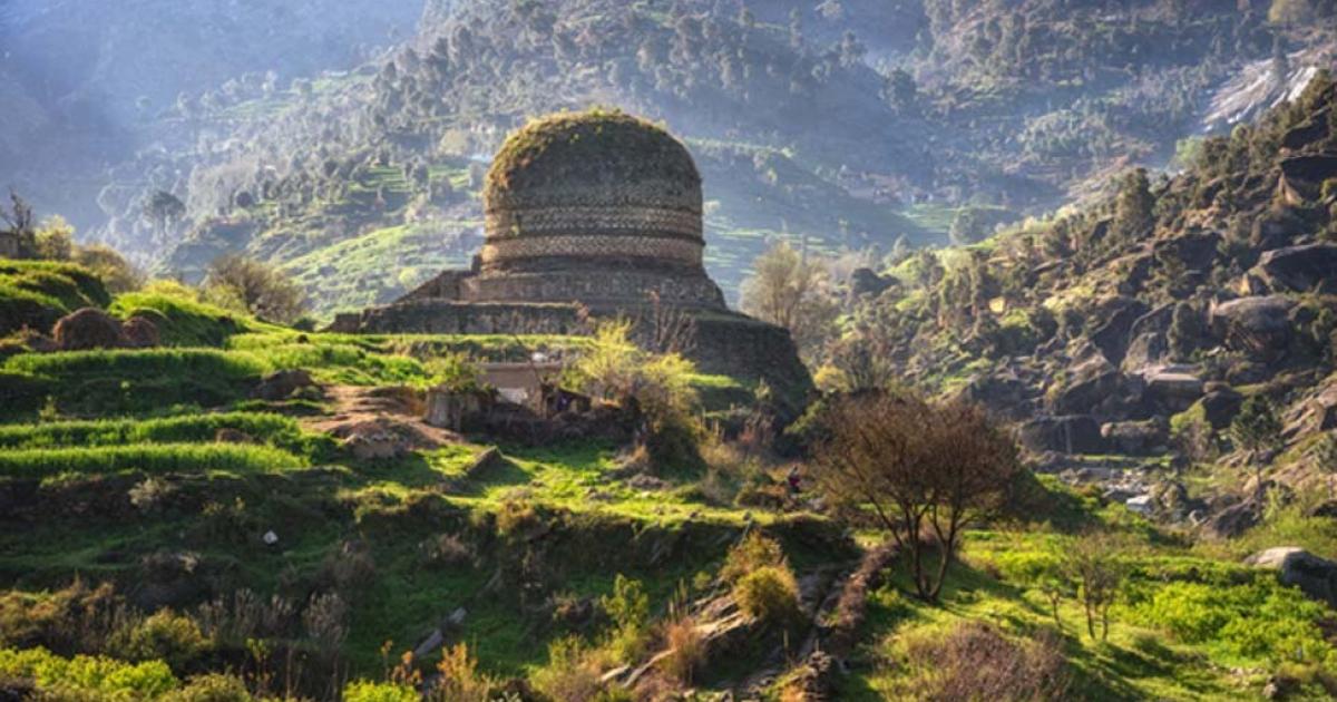 Buddhist Monastery Swat Pakistan.  
