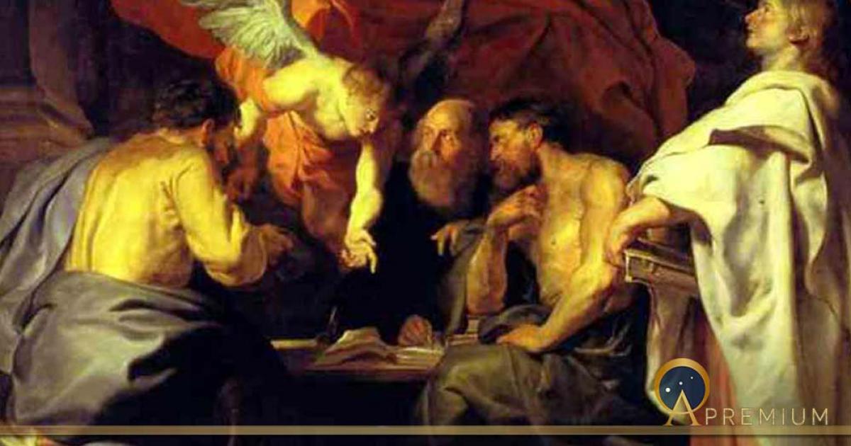 The four evangelists by Peter Paul Rubens. Sanssouci Picture Gallery. (1614) (Public Domain)