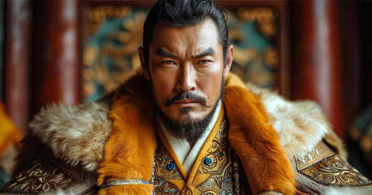AI image of ancient emperor Genghis Khan. Source: Andrea Raffin/Adobe Stock