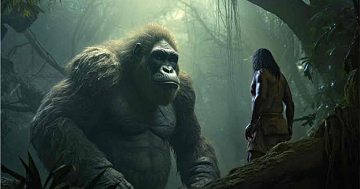 AI image of Gigantopithecus, Giant Ape. Source: Sven Bachstroem/Adobe Stock 