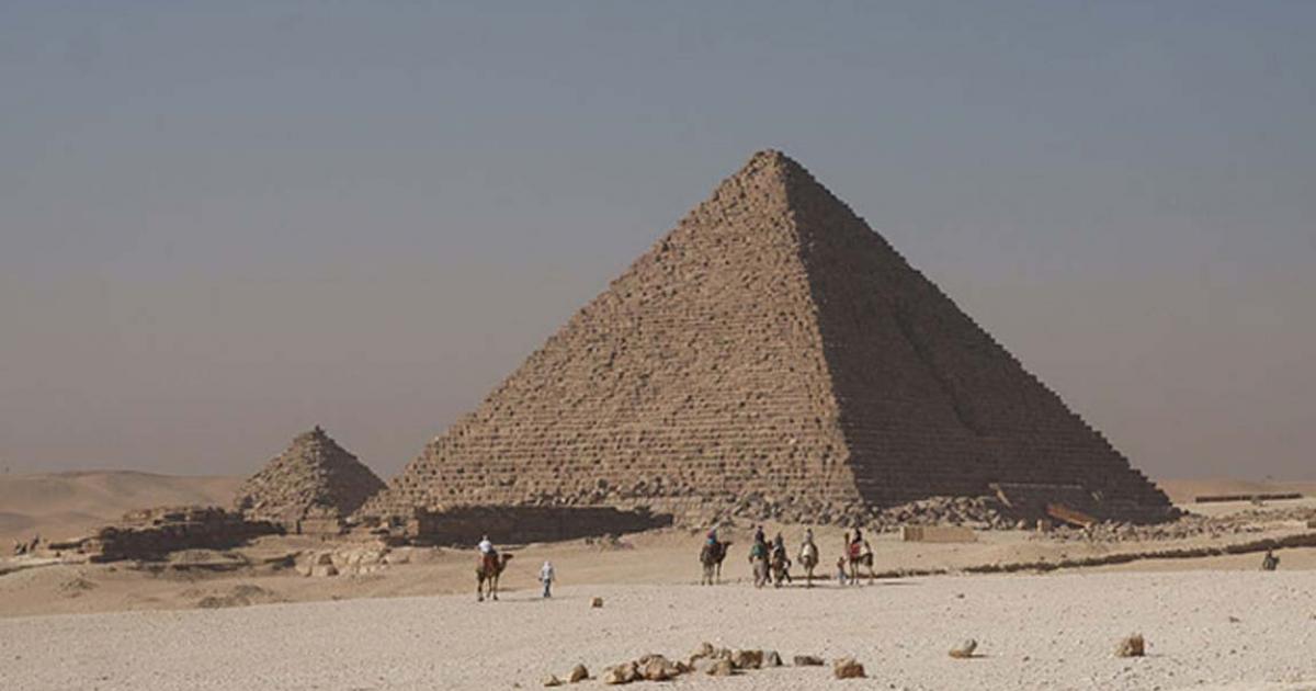 Colored Giza Casing Stones, Menkaure's Pyramid.