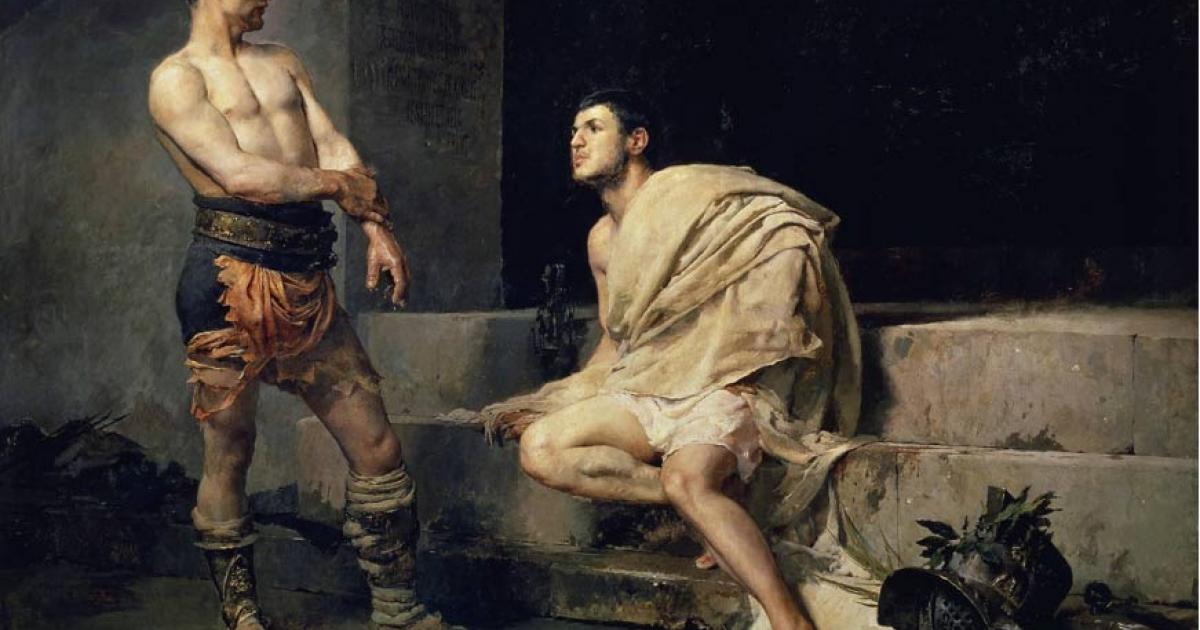 Gladiators after the fight, José Moreno Carbonero (1882) 