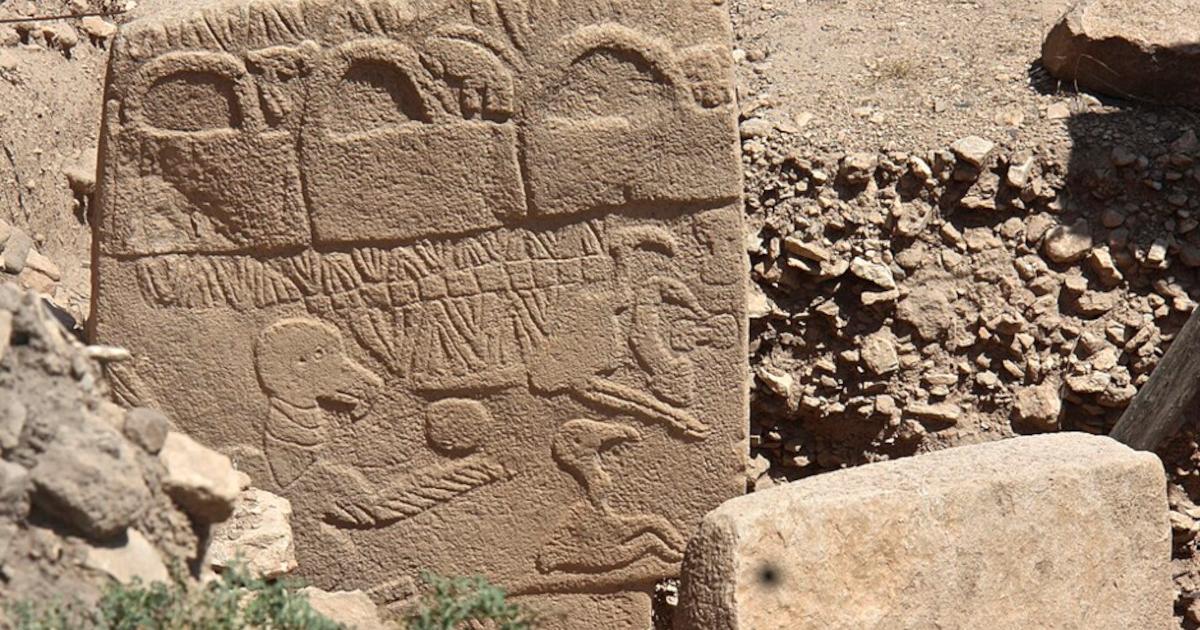 Pillar 43 at Göbekli Tepe, known as the Vulture Stone.