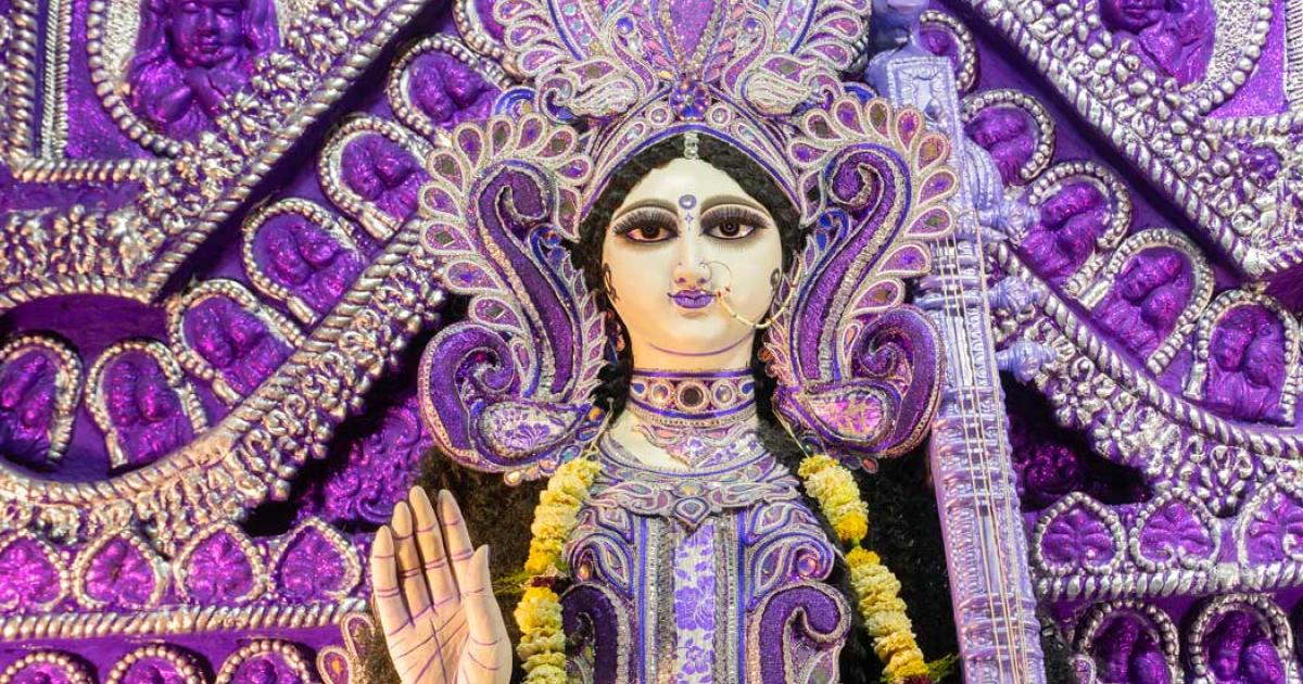 Hindu goddess Saraswati