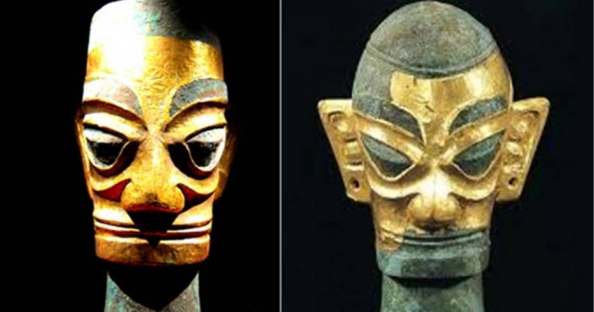 Golden Masks from Sanxingdui