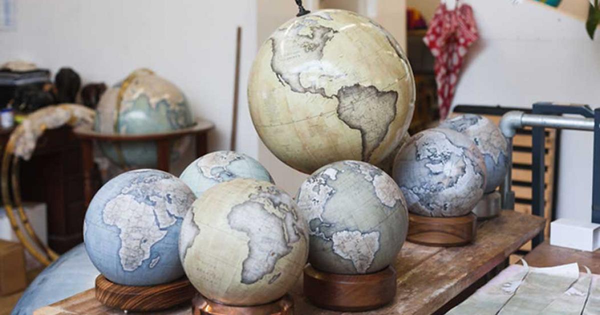 Can you Believe these Gorgeous Globes are Painstakingly Hand-made and Illustrated?