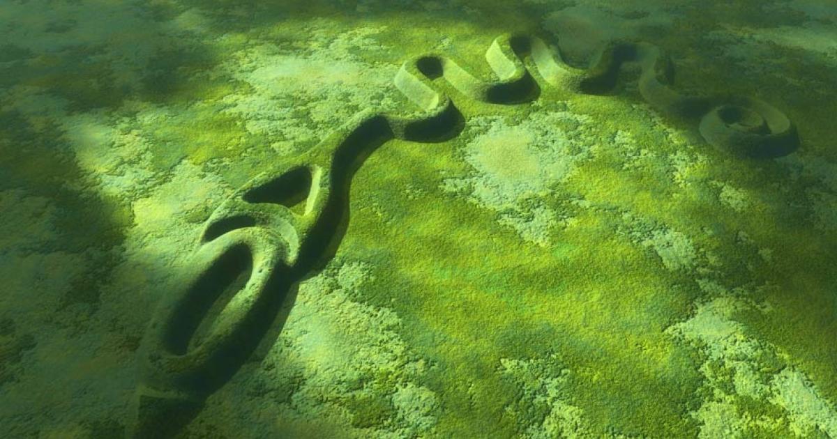 The Great Serpent Mound in Ohio