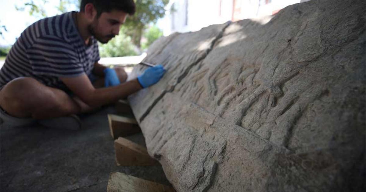 Reliefs of the Greco-Persian Wars found in the ancient city of Daskyleion western Turkey. Source: Anadolu Agency